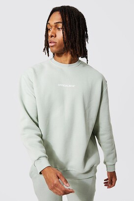 mens grey oversized sweatshirt