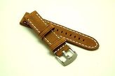 Thumbnail for your product : Tag Heuer 20mm Brown Crazy horse Leather Contrast Stitch Watch Band For & Others