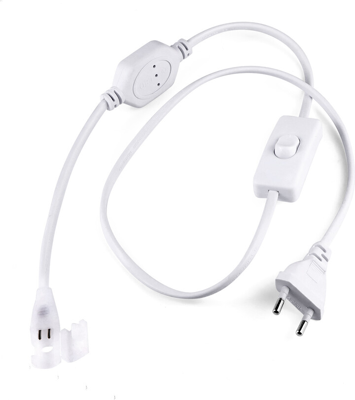 Lcamaw EU Plug US Power Plug LED Light Switch Cable Wire Clips Buckle Fasteners Accessory for 220V 110V COB LED Strip Ligh