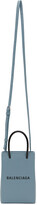 Thumbnail for your product : Balenciaga Blue Shopping Phone Holder Bag