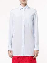 Thumbnail for your product : Valentino cut out back pinstriped shirt