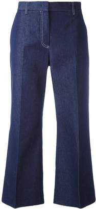 MSGM flared cropped trousers