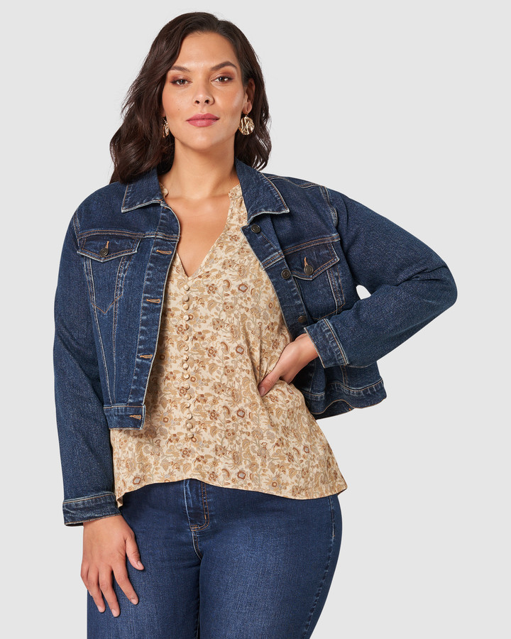 denim jacket size 22