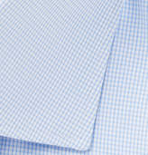 Thumbnail for your product : Brioni Light-Blue Slim-Fit Checked Cotton Shirt
