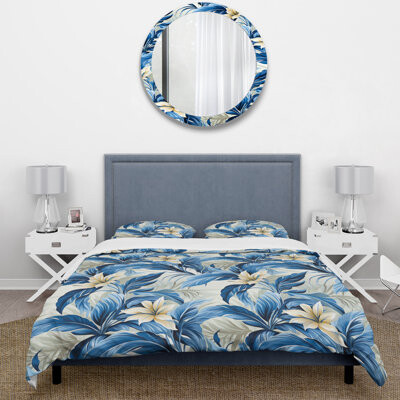 Design Art Azure Oasis Tropical Pattern I Bedding