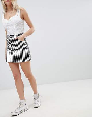 Emory Park Mini Skirt In Stripe