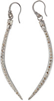 Thumbnail for your product : Armenta Curved Horn Earrings with Champagne Diamonds