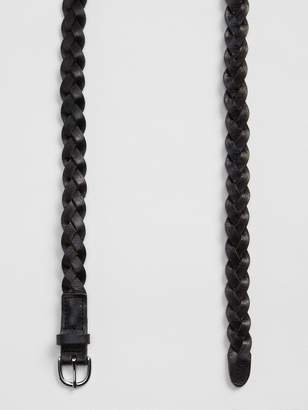 Skinny braided belt
