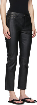 Won Hundred Black Sally Leather Trousers