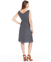 Thumbnail for your product : Jones New York Sleeveless Printed Belted Dress