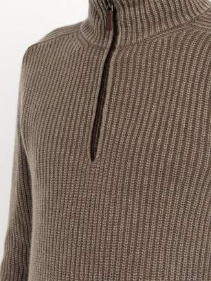Iris von Arnim John Stonewashed Cashmere Sweater - Mens - Brown