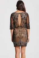 Thumbnail for your product : Little Mistress Frock and Frill Mocha Lace Embroidery Overlay