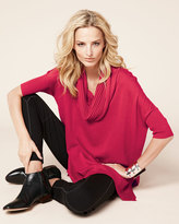 Thumbnail for your product : Joan Vass Cowl-Neck Tunic, Petite