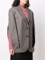 Thumbnail for your product : Nina Ricci Speckled Wool Cape Jacket