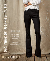Thumbnail for your product : Denim & Supply Ralph Lauren Reiser High-Rise Flared Black Wash Jeans