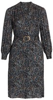 Thumbnail for your product : Lafayette 148 New York, Plus Size Clementine Belted Long-Sleeve Silk Dress