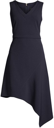 Donna Karan Sleeveless Asymmetric Dress