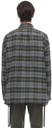 Faith Connexion Over Mix Cotton Tweed Shirt Jacket