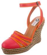 Thumbnail for your product : Lanvin Leather Espadrille Wedges