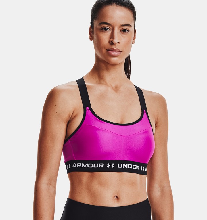 under armour pink sports bra