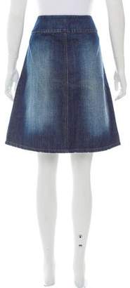 Dolce & Gabbana Knee-Length Denim Skirt