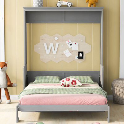 Red Barrel Studio Queen Size Murphy Bed With A Shelf