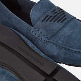 Thumbnail for your product : Emporio Armani Men's Suede Driver Shoes - Midnight