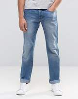 Thumbnail for your product : Benetton Light Wash Distressed Jeans in Regular Fit
