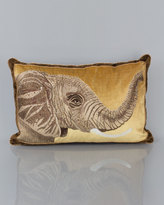 Thumbnail for your product : Jay Strongwater Elephant Pillow, 16" x 26"