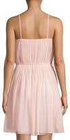 Thumbnail for your product : Rebecca Taylor Pintuck Silk Mini-Dress