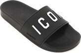 Thumbnail for your product : DSQUARED2 Black Rubber Slipper With Icon Logo
