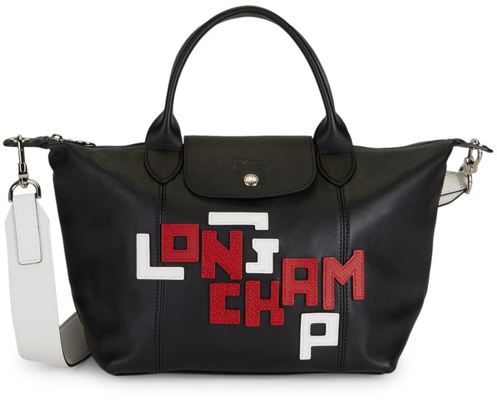 Longchamp Le Pliage Leather Shoulder Bag ShopStyle