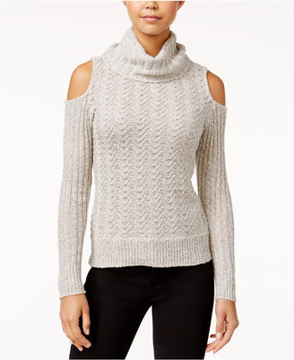 American Rag Cold-Shoulder Turtleneck Sweater, Only at Macy's