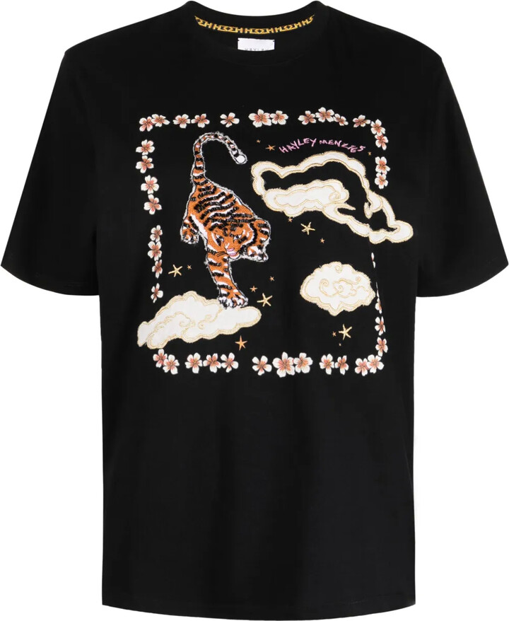 Hayley Menzies graphic-print cotton T-shirt