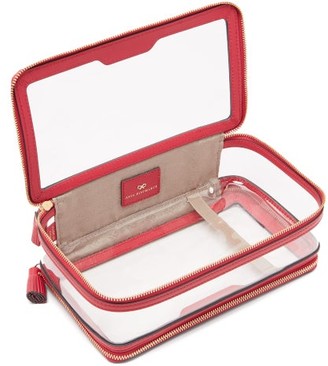 Anya Hindmarch In-flight Leather And Tpu Travel Bag - Pink