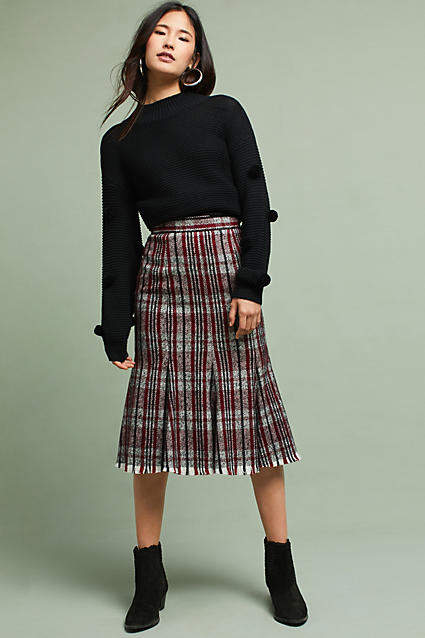 スカート Burberry Check Wool Midi Kilt Burberry Wool Check Pleated Mini Kilt | Harrods US