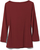 Thumbnail for your product : L.L. Bean Signature Cotton/Modal Boatneck Top