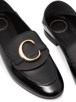 Chloé C logo loafers