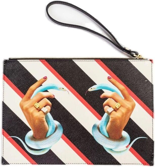 Seletti Graphic Printed Pouch Bag