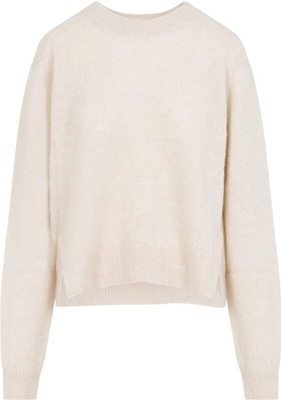 Isabel Marant Lylia Beige Silk And Alpaca Pullover