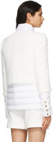Thumbnail for your product : Balmain White Down Bi-Material Jacket