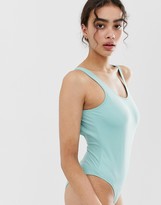 Thumbnail for your product : Weekday scoop neck swimsuit in mint
