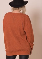 Thumbnail for your product : Missy Empire Mysha Fishermans Knit Baggy Jumper