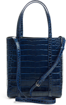 Balenciaga Extra Extra Small Everyday Croc Embossed Calfskin Tote