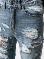 Thumbnail for your product : John Richmond Ripped-Detail Cropped Denim Jeans