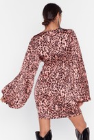 Thumbnail for your product : Nasty Gal Womens Break the Claw Animal Mini Dress - Pink - 4