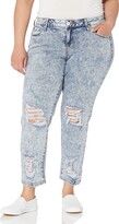 Thumbnail for your product : SLINK Jeans Women's Plus Size Destroyed Boyfriend Jean