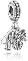 Thumbnail for your product : Pandora 40 cubic zirconia silver dangle charm