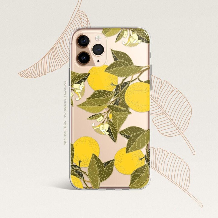 Iphone 16 Case 15 14 13 12 Lemons 11 Pro Clear Rubber U165