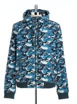 Thumbnail for your product : Calvin Klein Jeans Hooded Camo Windbreaker